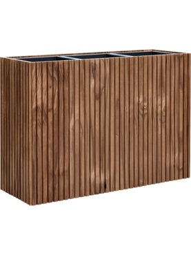 Baq Radia Rectangle Natural Wheels (met inzetbak)